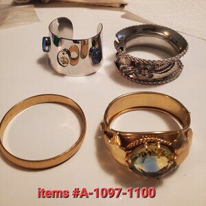 4 Bracelets, items # A-1097-1100,wt 226 grams.